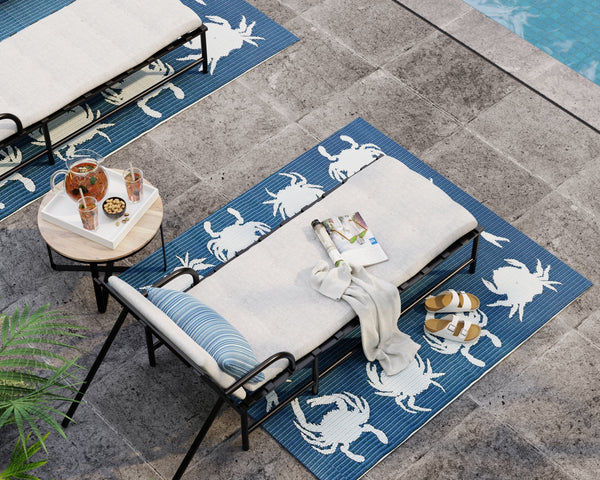 Rug Crab Blue & Teal