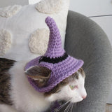 Cat Witch Hat Purple