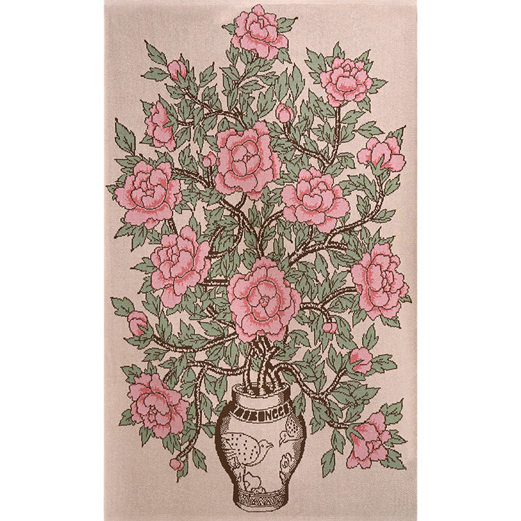 Peonies In Vase Blanket