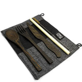 Reusable Eco-friendly Cutlery Set Dark Grey