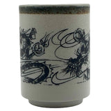 Tea Cup Oribe Ink Dragon