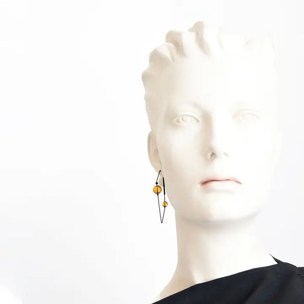 Earrings - Hollis Hoops Glass