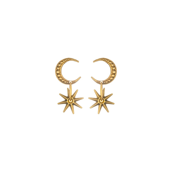 Earrings Idya Moon and Star