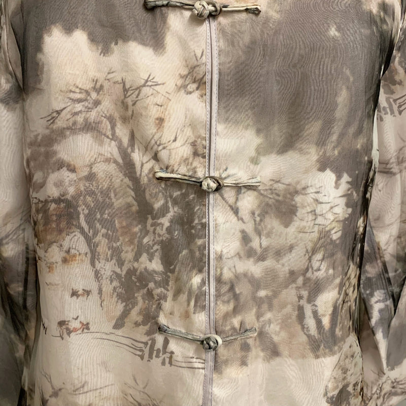 Jacket Chinese Bucolic Scene