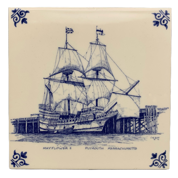 Tile - Delft Blue Mayflower II