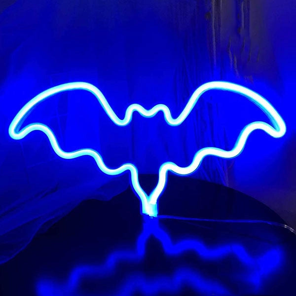 Neon LED Bat Light Blue