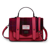 Large Satchel - Fuchsia Tartan Harris Tweed