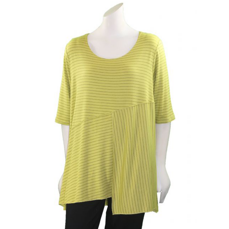 Top Chartreuse Pinstripe