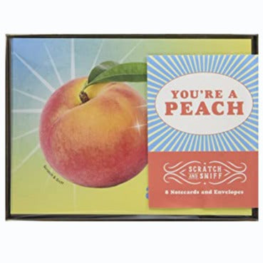 Notecards - You're A Peach - Scratch and Sniff