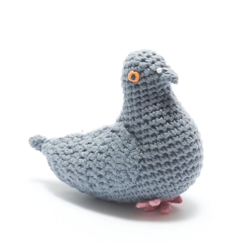 Crochet Rattle - Pigeon