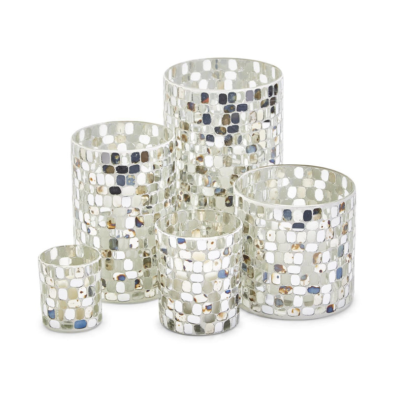 Candle Holder - Mirror Mosaic