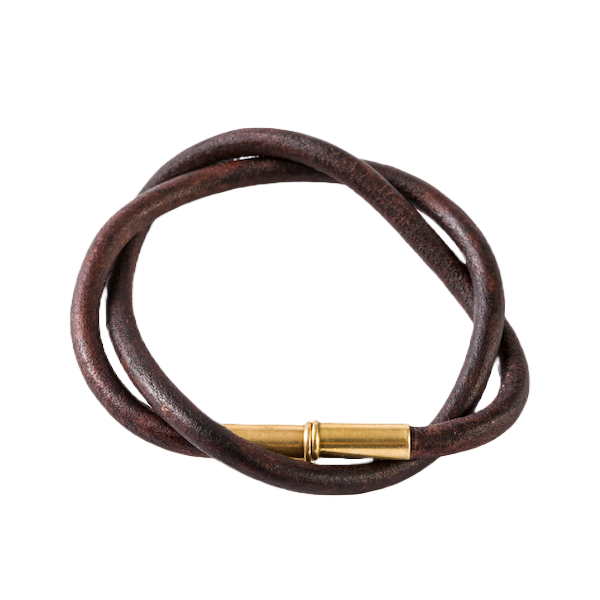 Bracelet Flint - Brown Leather
