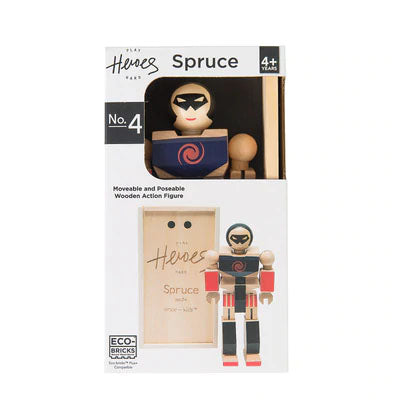 moveable and poseable wooden action figure