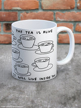 The Tea Is Alive Mug - David Shrigley