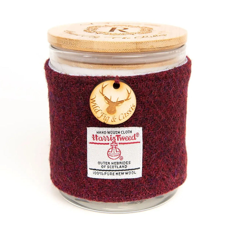 Wild Fig & Cassis Candle with Harris Tweed Sleeve