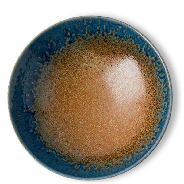 Serving Bowl - Blue Sand Crackle
