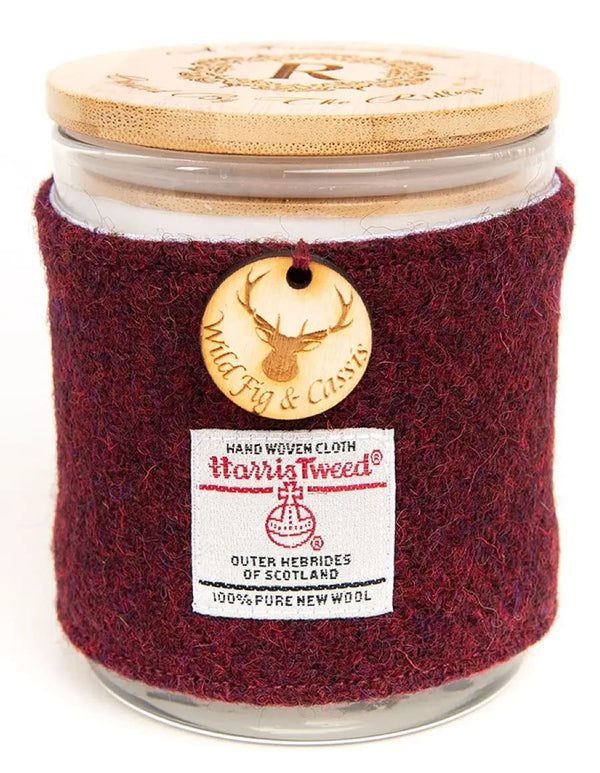 Wild Fig & Cassis Candle with Harris Tweed Sleeve