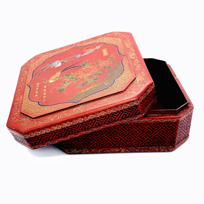 Decorative Red Lacquer Box