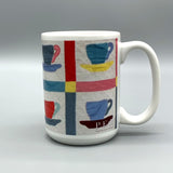 Mug - Cup & Saucer Quilt Detail