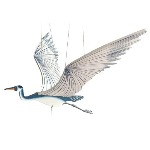 Blue Heron Flying Bird Mobile