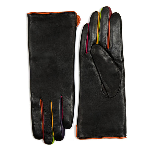 Long Gloves - Black with Multi-Color