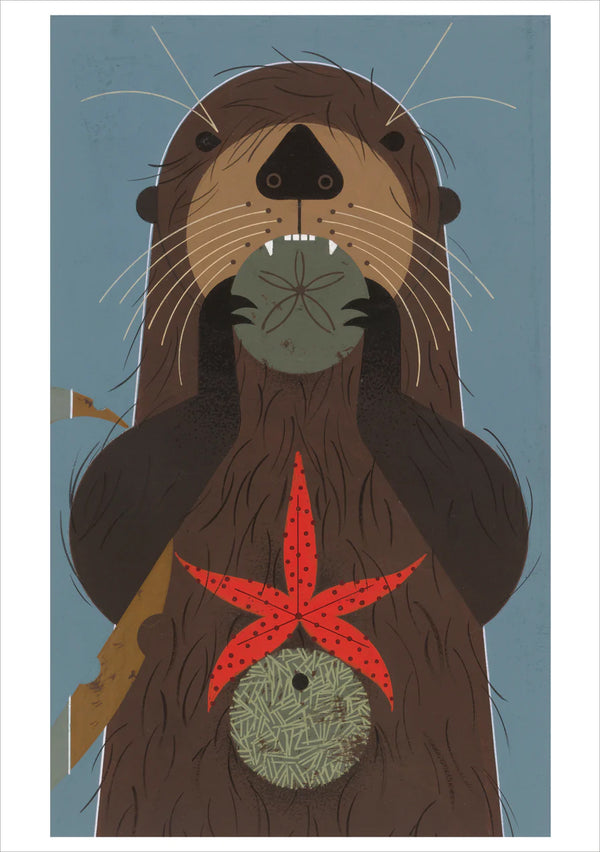 Notecards - Charley Harper: Otter Delight