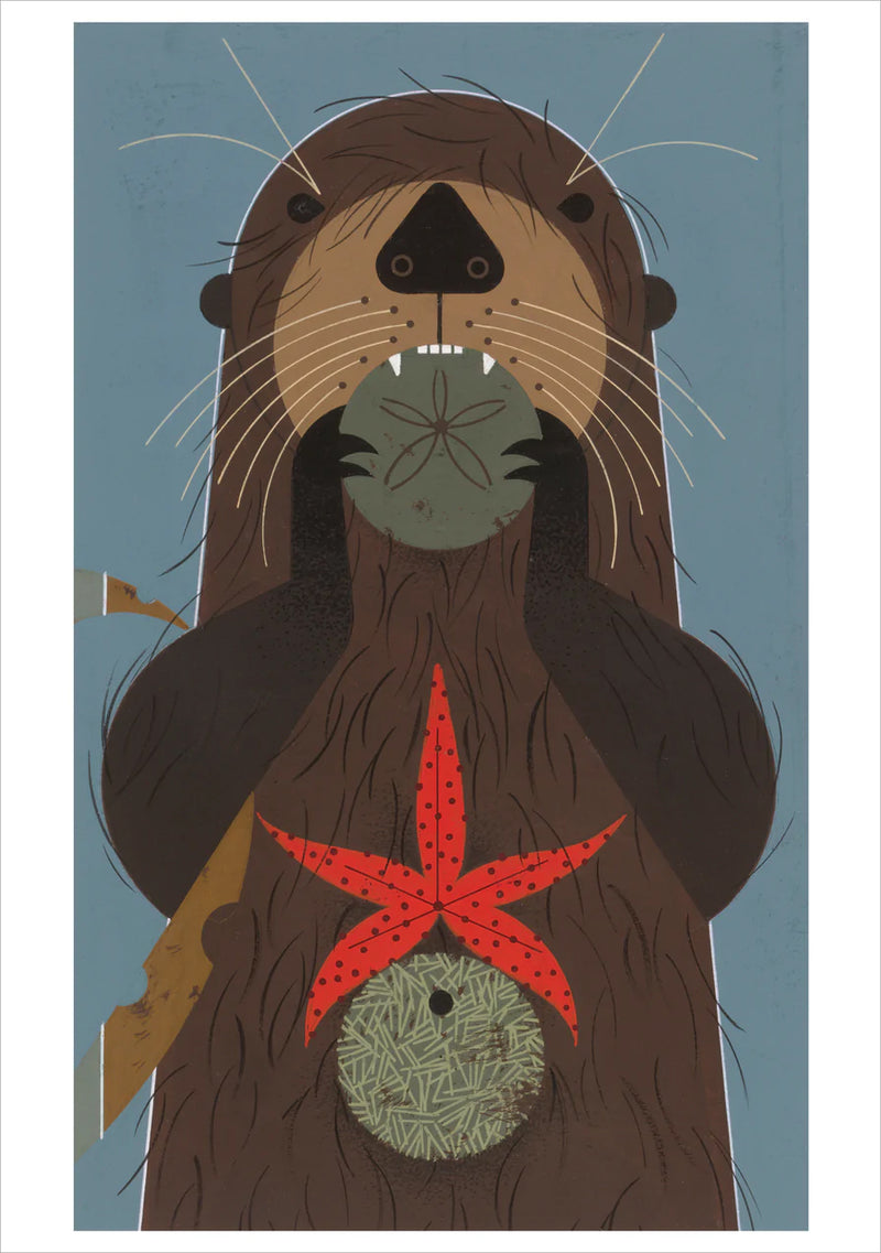 Notecards - Charley Harper: Otter Delight