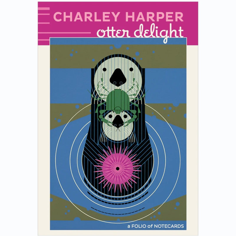 Notecards - Charley Harper: Otter Delight