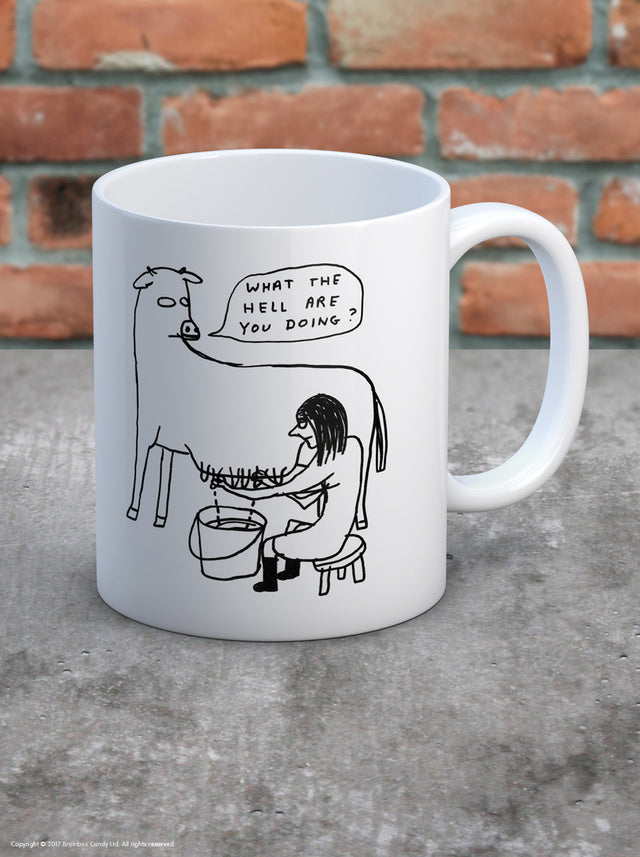 What the Hell Mug - David Shrigley